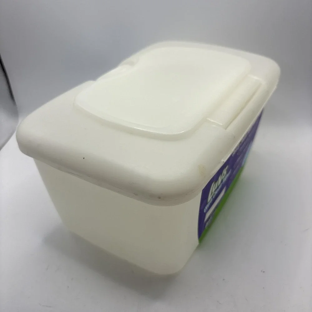 Luvs Ultra‎ Clean Wipes EMPTY Pop Up Plastic Tub Container